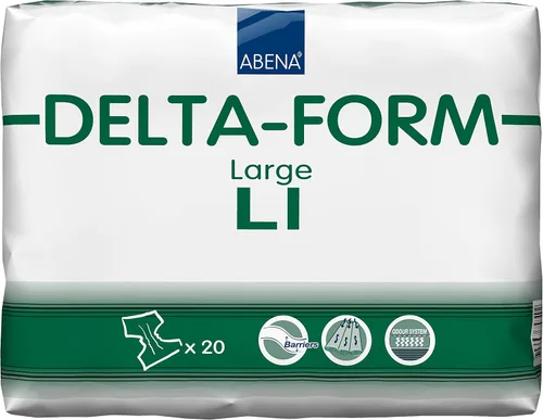 Vista 2 de Abena Delta-Form - Calzoncillos para incontinencia para adultos, nivel 1, (tamaño pequeño a grande) grande, 20