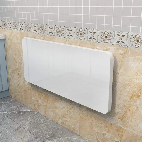 Vista 2 de Mesa de comedor plegable para colgar en la pared, escritorio multifunción para ordenador, mesa de trabajo en casa, oficina con soporte de acero