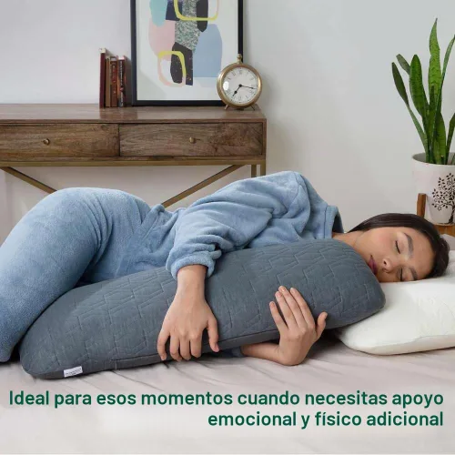 Vista 2 de The White Willow Almohada de Cuerpo Corta de Espuma Viscoelástica Suave para Cama, Inserto de Almohada de Abrazo para Dormir y Personas que Duermen