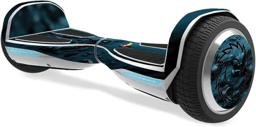 Vista 6 de MightySkins Skin compatible con Razor Hovertrax 1.5 Hover Board - Placa de diamante negro Cubierta protectora de vinilo duradera y única Fácil