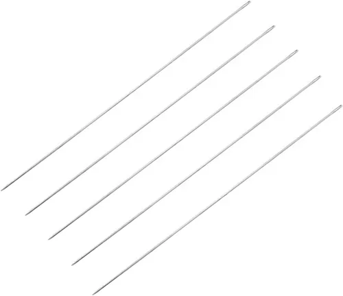 Vista 19 de 10 agujas Lei para fabricación de Leis, aguja de costura de ojos grandes de 4.7 pulgadas para manualidades, aguja larga de Lei para hacer flores