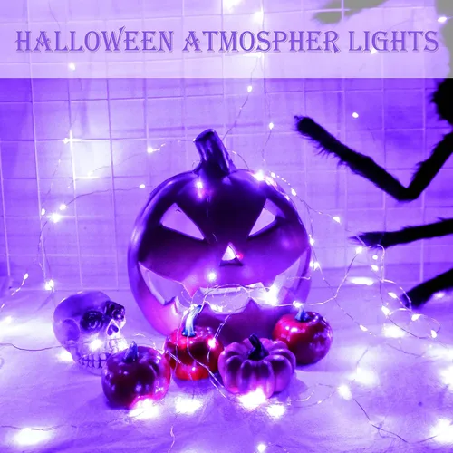 Vista 3 de SmilingTown Guirnalda de luces de hadas funcionan con pilas, paquete de 15 luces LED de 7.2 pies, 20 luces LED de luciérnaga estrellada para boda