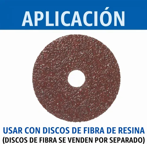 Vista 4 de Mercer Industries 325045-4-1/2" x 5/8"-11 Almohadilla de respaldo estándar para discos de fibra