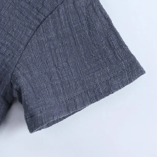 Vista 4 de MYGBCPJS Conjunto de 2 piezas de camiseta + pantalones cortos de algodón para bebés y niñas