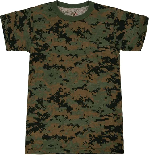 Vista 14 de Rothco Kids Camo T-Shirt Camuflaje del bosque