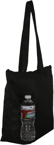 Vista 2 de Bolso de hombro con cremallera con bolsillo de malla