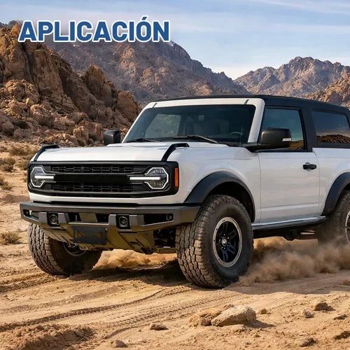 Vista 8 de Nilight Soporte de placa frontal para Ford Bronco de 2/4 puertas 2021 2022 2023 2024 2025 Soporte de montaje de placa de matrícula de acero