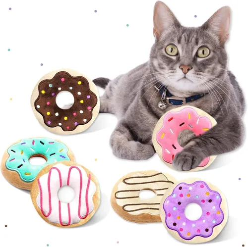 Vista 10 de CiyvoLyeen Juguete de hierba gatera, juguetes para gatos de frijoles verdes, suministros interactivos, pateador, verduras, vegano, salud dental