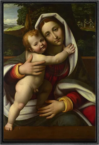 Vista 122 de wall26 Lienzo impreso para pared, diseño de Salomé y San Juan Bautista, por Solario, Historia del Renacimiento, ilustraciones de bellas artes, arte