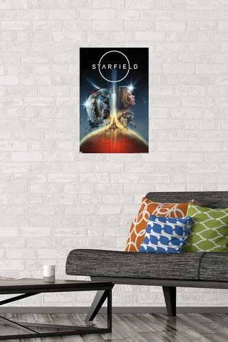 Vista 2 de Trends International Starfield - Póster de pared Key Art, 22.4 pulgadas de largo x 14.7 W, versión premium sin marco