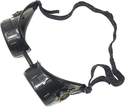 Vista 6 de Steampunk - Gafas victorianas Rave, elegantes y elegantes industriales