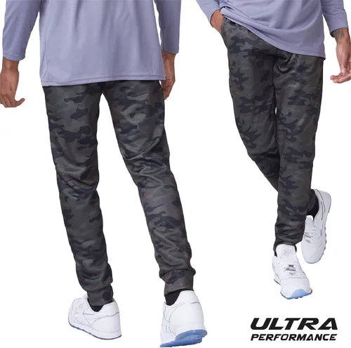 Vista 2 de Ultra Performance 3 Pack Mens Joggers Mens Athletic Sweatpants with Pockets for Men, Small - 3X