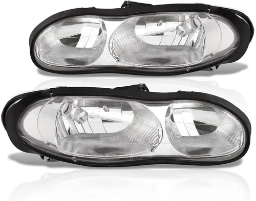 Vista 2 de AJP Distributors Carcasa cromada, faros reflectores de esquina transparente, señal de conducción, juego de lámparas de parachoques izquierda