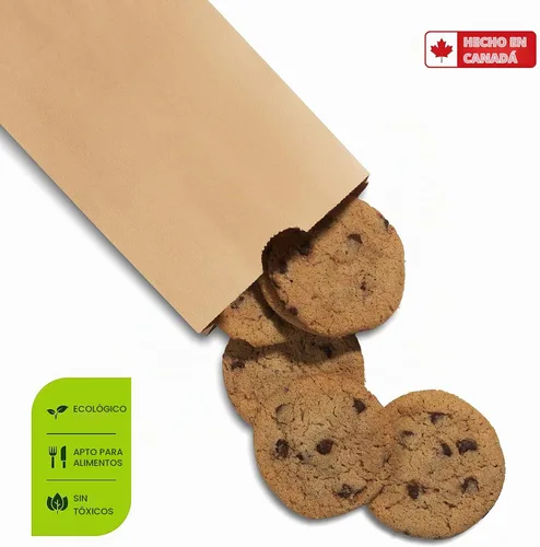 Vista 3 de Culinware Bolsas de papel kraft de 2 libras, bolsas de papel marrón duraderas para aperitivos, sándwich, pasteles, palomitas de maíz, comestibles