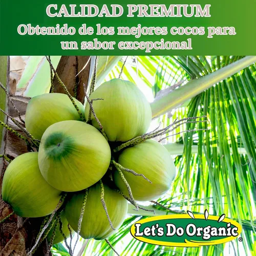 Vista 5 de Let's Do... Coco orgánico rallado, sin azúcar, paquetes de 8 onzas (paquete de 12)