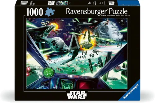 Vista 2 de Ravensburger Star Wars: X-Wing Cockpit - Rompecabezas de 1000 piezas Diseño de pieza único Tecnología Softclick Regalo ideal para entusiastas