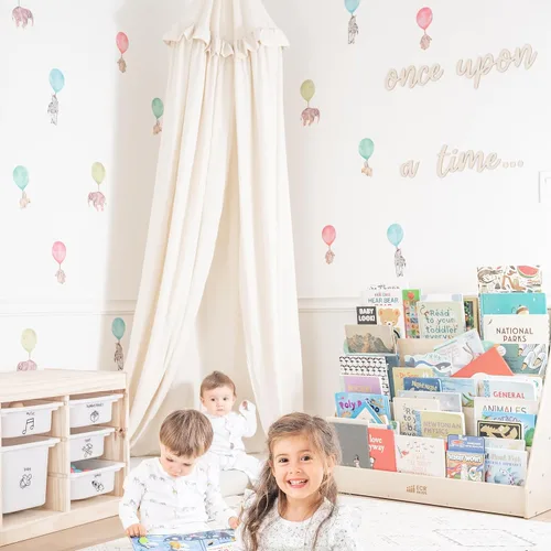 Vista 2 de Vieli Arte - Calcomanías de pared de acuarela de animales transparentes pequeños con globos transparentes. Calcomanías pintadas a mano, cebra