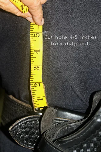 Vista 5 de Wesol Distribution Cinturón táctico de servicio para ropa interior, Negro