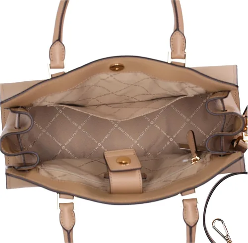 Vista 2 de Michael Kors Hamilton - Bolso cruzado mediano con cremallera superior, piel de guijarros