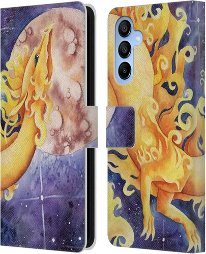 Vista 98 de Head Case Designs Officially Licensed Carla Morrow Galactic Entrancement Dragons Leather Wallet Case Compatible with Samsung Galaxy A07 4G