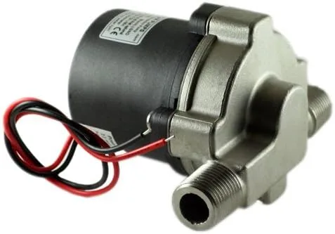 Vista 3 de Bomba solar de agua caliente de 6 ~ 24 V con función de velocidad variable, puede manejar temperaturas de hasta 230 ° F - Con motor de CC sin