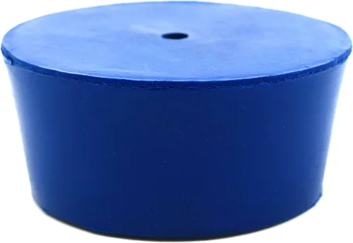 Vista 2 de Paquete de 10 tapones de neopreno, 1 agujero – ASTM – Tamaño: #0.433-1.890 in fondo, 2.205 in superior, 0.984 in longitud – Adecuado para su uso