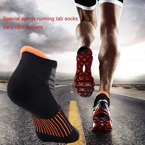Vista 5 de JOYNÉE Mens Ankle Low Cut Athletic Tab Socks for Men Sport Comfort Cushion Sock 6 Pack