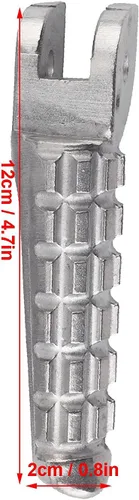 Vista 2 de Aramox Estriberas, Motocicleta Estriberas Traseras Reposapiés Modificado Accesorio Plata Ajuste para 696/796 2009-2013