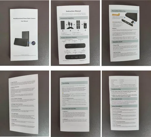 Vista 9 de Cámara oculta - Cámara espía - Mini cámara - 10000 mAh HD 1080P - Cámara portátil de fuente de alimentación móvil - Cámara secreta - Cámara