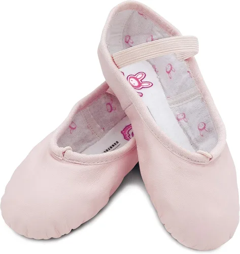 Vista 8 de Bloch Unisex-Child Dance Girl's Bunnyhop Full Sole Leather Ballet SlipperShoe
