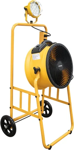 Vista 3 de XPOWER Ventilador de muelle FA-300K6 con carro y luz (azul)