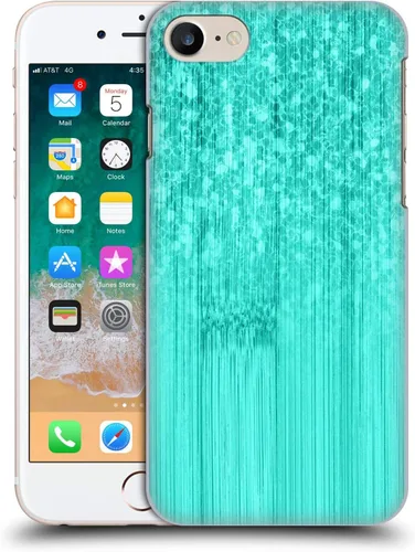 Vista 13 de Head Case Designs - Carcasa rígida para iPhone 7, iPhone 8 y iPhone SE 2020, diseño de flores, color azul