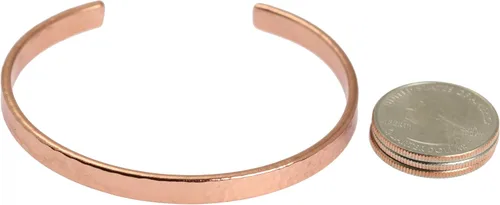 Vista 5 de Cobre Cuff pulsera durable cobre ligero de alta calidad 100% cobre macizo sin revestir