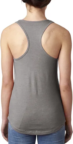 Vista 2 de Next Level Apparel - Camiseta sin mangas de espalda cruzada para mujer