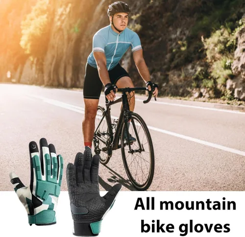 Vista 5 de Cycling Gloves, 1 Pair Bicycle Gloves, Non Slip Spring Gloves with Touch Sensitivity, Anti Collision Sports Women Gloves, Sports Fishing Hand coveer
