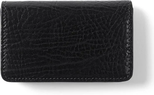 Vista 10 de Leatherology - Estuche delgado para tarjetas de visita con cierre magnético Negro Onyx