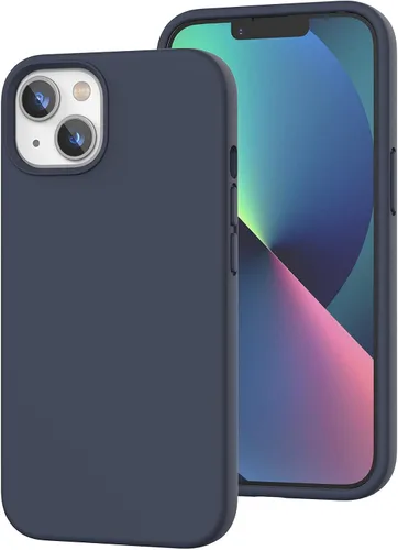 Vista 106 de Funda de silicona líquida compatible con iPhone 12 Pro Max 6.7 pulgadas, funda de gel de protección completa con forro de microfibra, funda