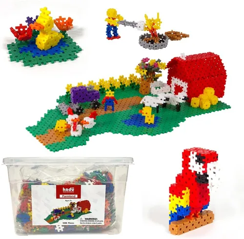 Vista 14 de KADU Classic Conjunto Clásico de 250 Piezas – Juguete de Construcción + Edificación STEM/STEAM, para Juego Abierto + Imaginativo Edades 5+
