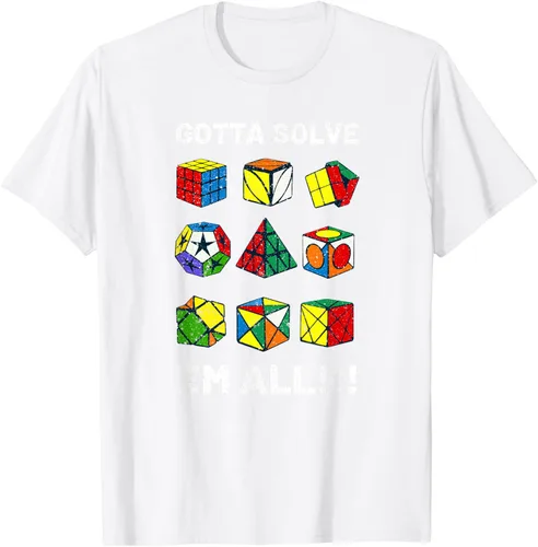 Vista 68 de Camiseta competitiva Puzzle Cube Gotta Solve Em All Speed Cubing