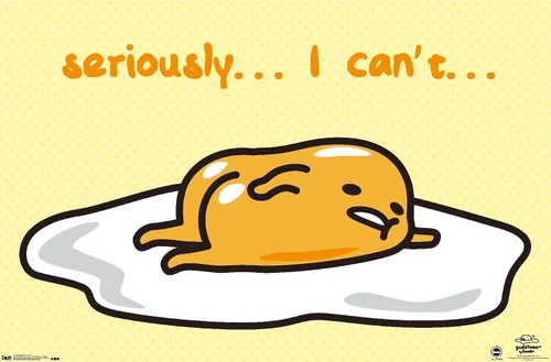 Vista 11 de Trends International Gudetama - I Can't Wall Poster, 14.725" x 22.375", Barnwood Framed Version