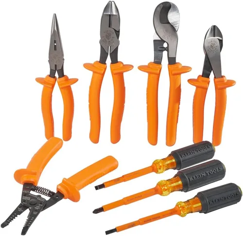 Vista 10 de Klein Tools 33529 Kit de herramientas aisladas premium, 1000 voltios, incluye: 3 alicates, 3 destornilladores, cortadores de cables