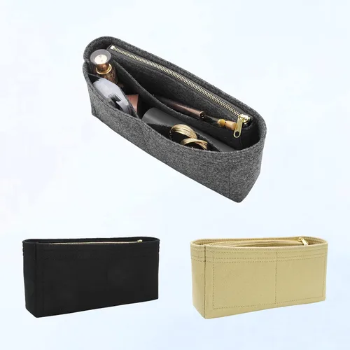 Vista 7 de LOUKAYCCI Organizador de fieltro para bolso con cremallera, bolsa de hombro GG Marmont Matelasse, bolsa organizadora para mujer, bolsa