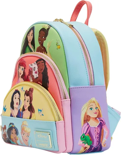 Vista 2 de Loungefly Disney Princess Triple Pocket Mini Backpack