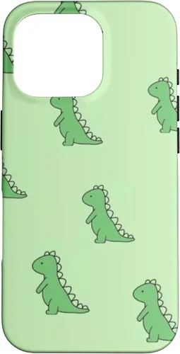 Vista 20 de Lindo dinosaurio verde bebé Dino TRex en verde para mujeres y niñas caso para iPhone 17