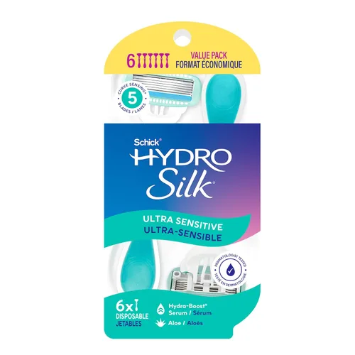Vista 10 de Schick Hydro Silk Maquinillas de afeitar desechables de 3 hojas para mujer