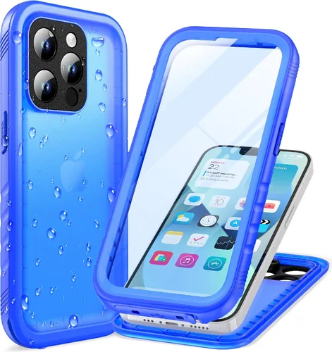 Vista 32 de Cozycase TOP - Funda impermeable militar IP68 para iPhone XR, resistente 360 a prueba de golpes, cuerpo completo, con protector de cámara