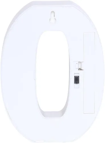 Vista 7 de Efavormart - Letrero 3D con luz LED de 6 pulgadas, color dorado con número 0, espejo frontal blanco cálido, funciona con pilas, brillo 72H