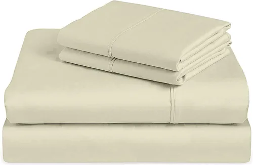 Vista 20 de Juego de sábanas premium de 4 piezas - Sábanas de cama de algodón tamaño individual - 100% algodón - 300 número de hilos - Sábana bajera ajustable