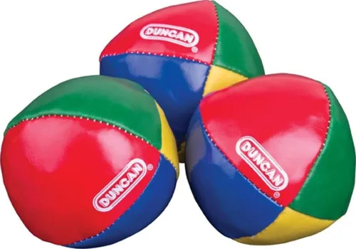 Vista 10 de Duncan Toys Malabares - Pelotas de malabarismo, multicolor, conchas de vinilo, bolas de circo con diseño de 4 paneles, frijoles de plástico, paquete