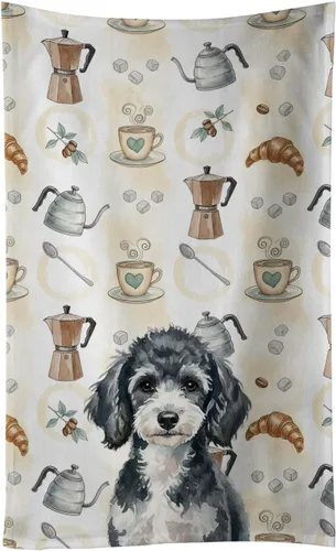 Vista 151 de Caroline's Treasures Afghan Hound - Toalla de cocina para barra de café, terciopelo frontal y lazo de algodón, lavable a máquina Sabueso afgano
